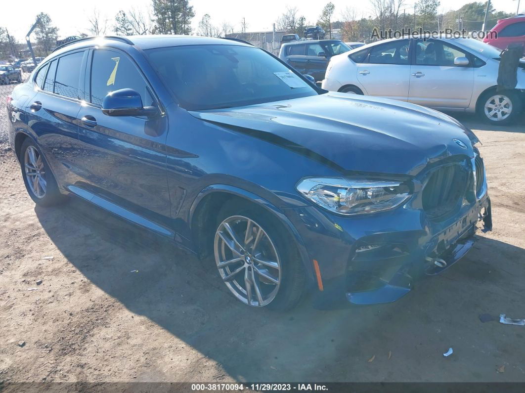 2021 Bmw X4 Xdrive30i Синий vin: 5UX2V1C01M9E13592