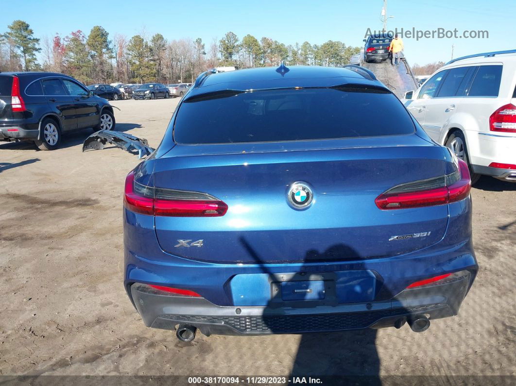 2021 Bmw X4 Xdrive30i Blue vin: 5UX2V1C01M9E13592