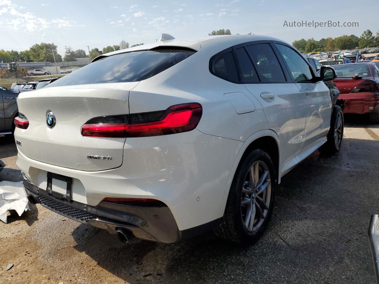 2021 Bmw X4 Xdrive30i White vin: 5UX2V1C01M9G47277