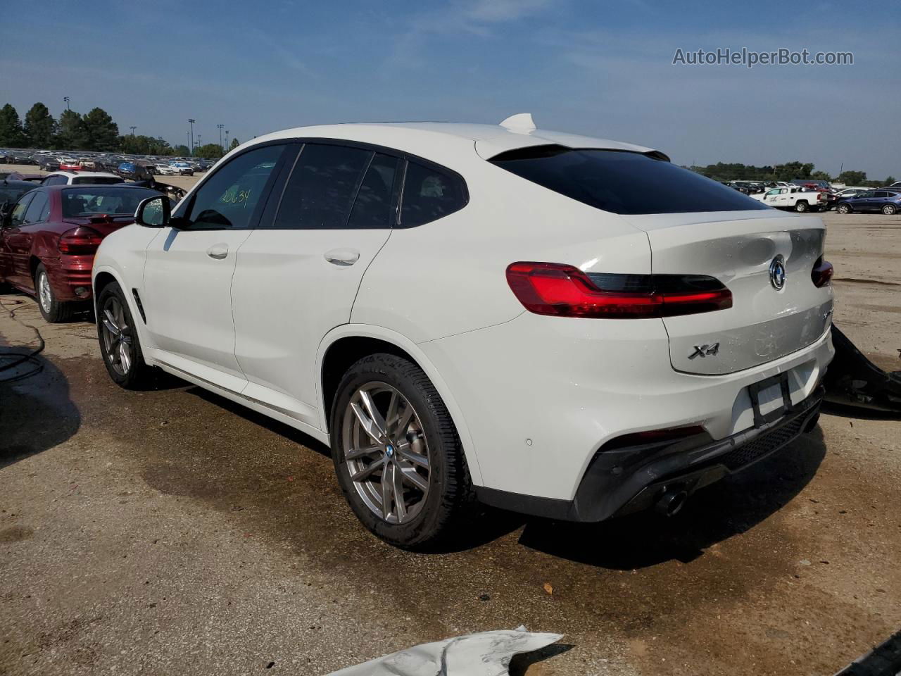 2021 Bmw X4 Xdrive30i White vin: 5UX2V1C01M9G47277