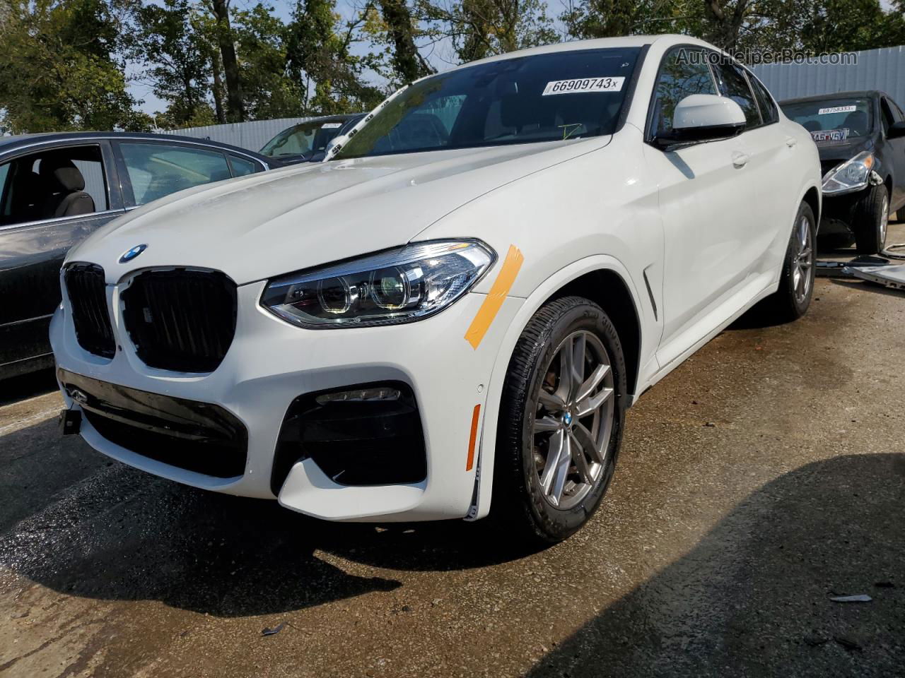 2021 Bmw X4 Xdrive30i White vin: 5UX2V1C01M9G47277