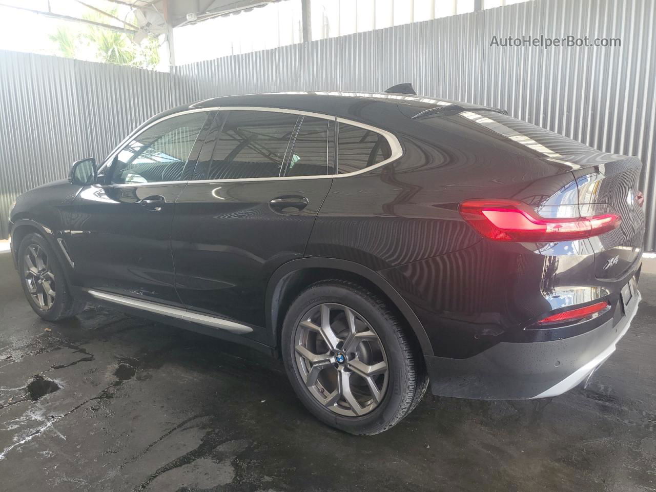 2021 Bmw X4 Xdrive30i Black vin: 5UX2V1C01M9G91554