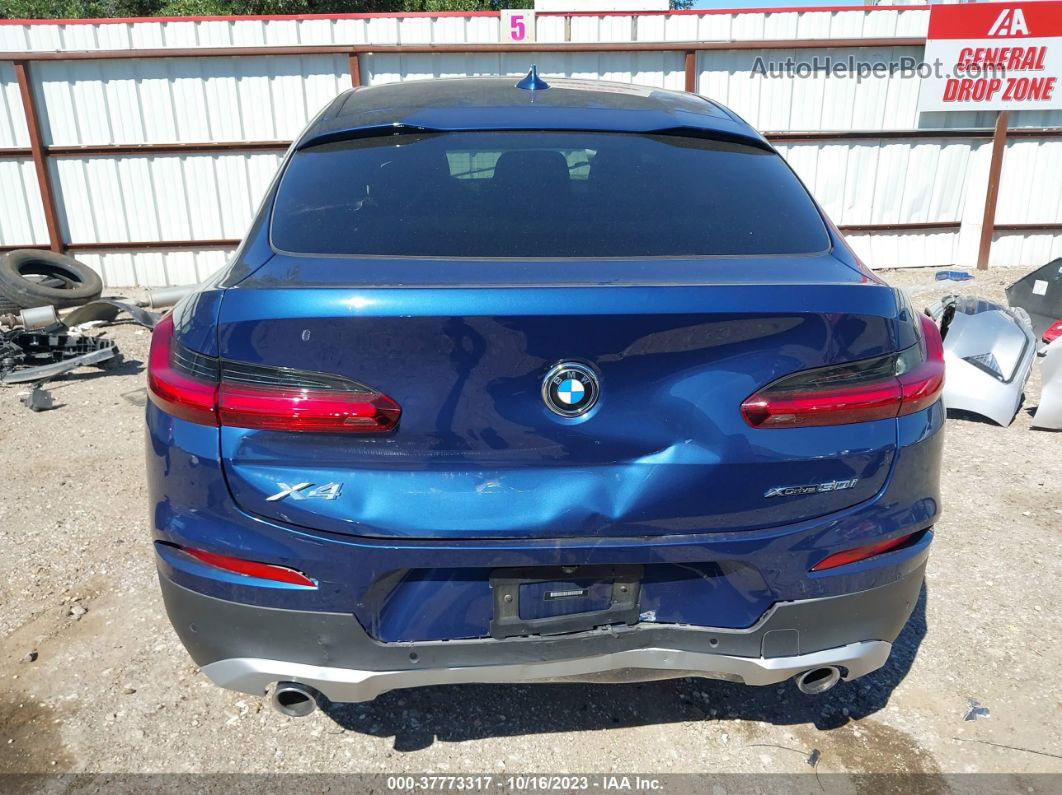 2021 Bmw X4  Xdrive30i Синий vin: 5UX2V1C01M9G92249