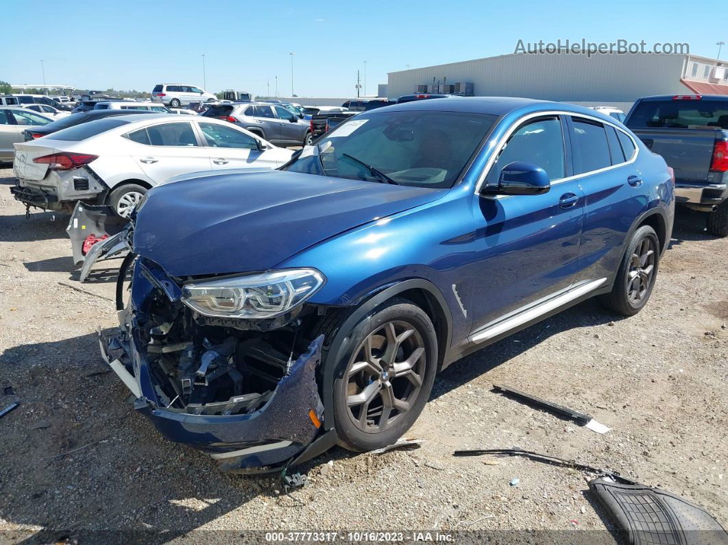 2021 Bmw X4  Xdrive30i Blue vin: 5UX2V1C01M9G92249