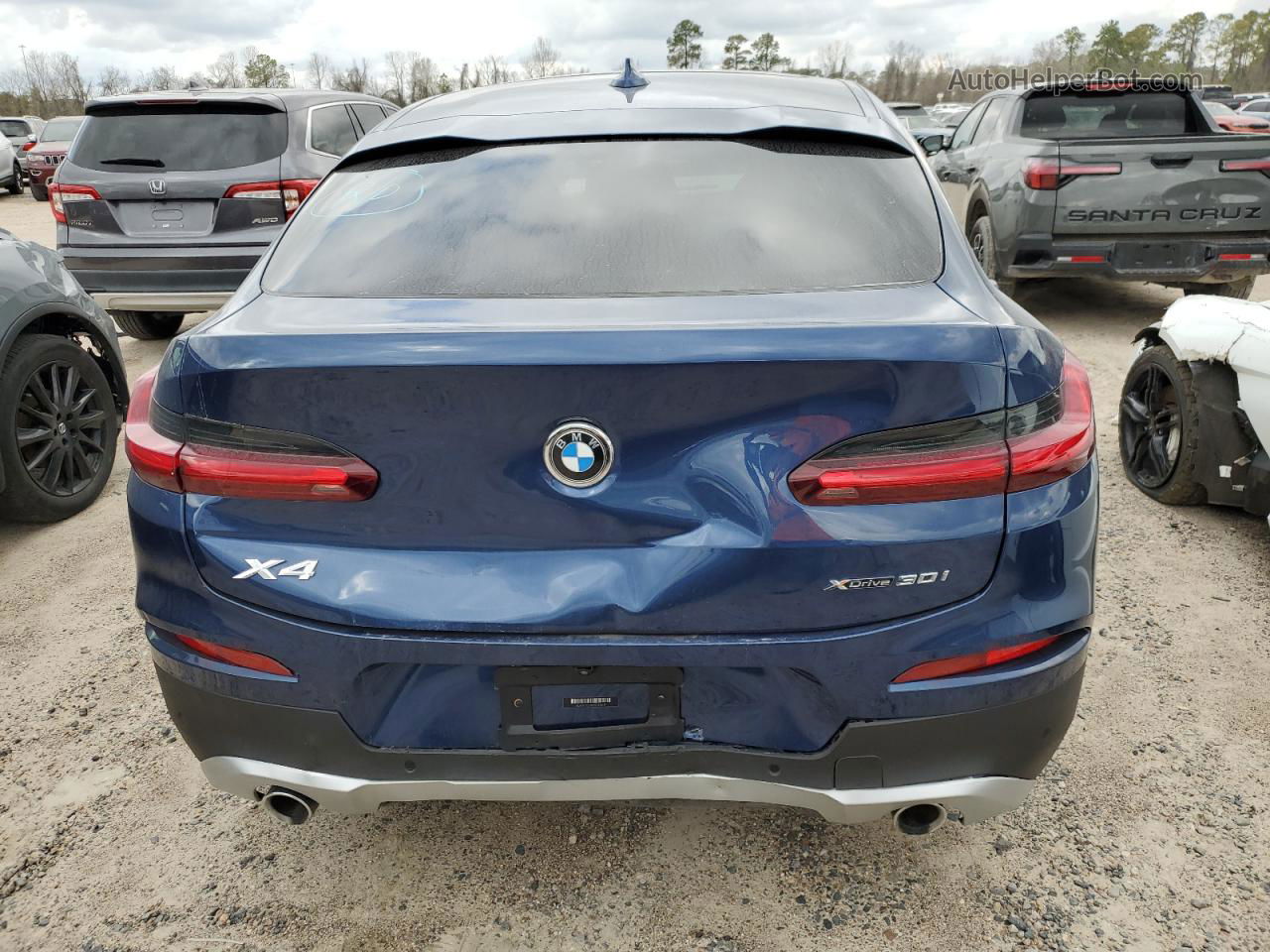 2021 Bmw X4 Xdrive30i Синий vin: 5UX2V1C01M9G92249