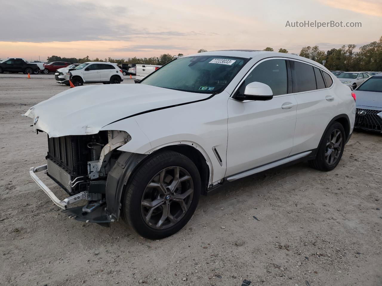 2021 Bmw X4 Xdrive30i White vin: 5UX2V1C01M9H37626