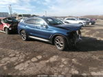 2021 Bmw X4 Xdrive30i Blue vin: 5UX2V1C02M9F05679