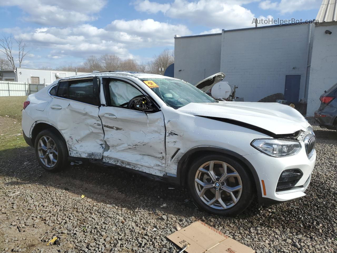 2021 Bmw X4 Xdrive30i White vin: 5UX2V1C02M9H33486