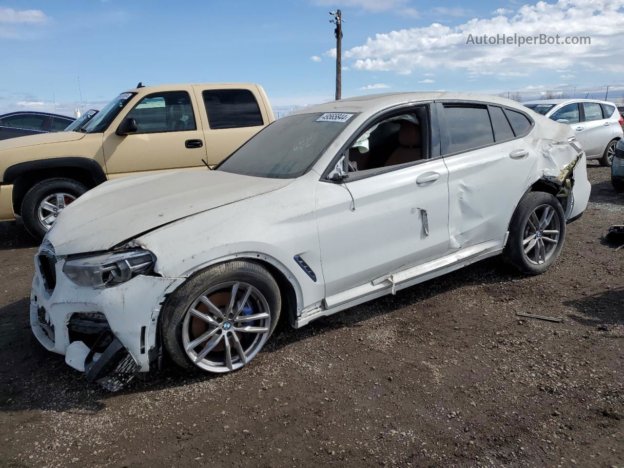 2021 Bmw X4 Xdrive30i White vin: 5UX2V1C03M9E77326