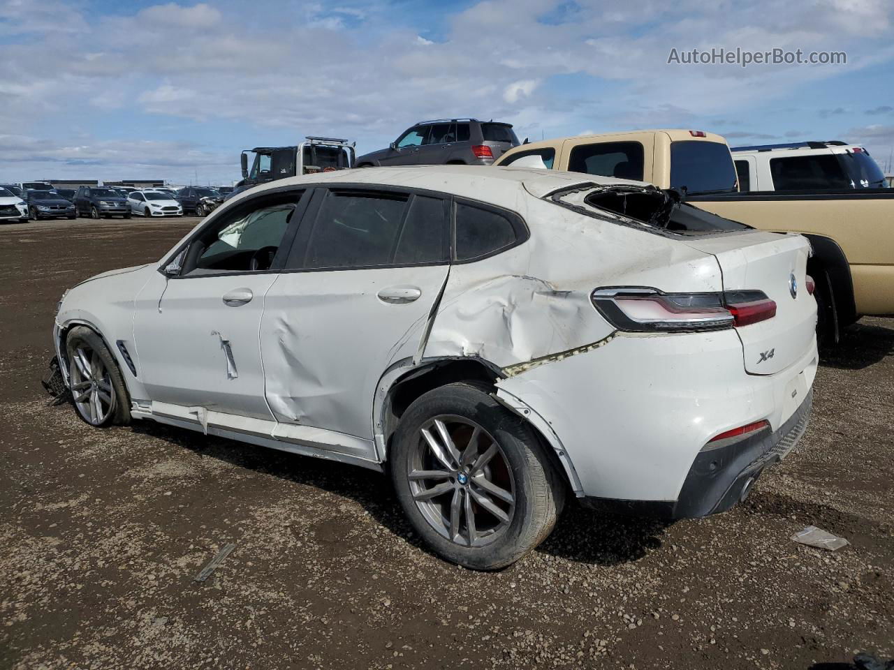 2021 Bmw X4 Xdrive30i White vin: 5UX2V1C03M9E77326