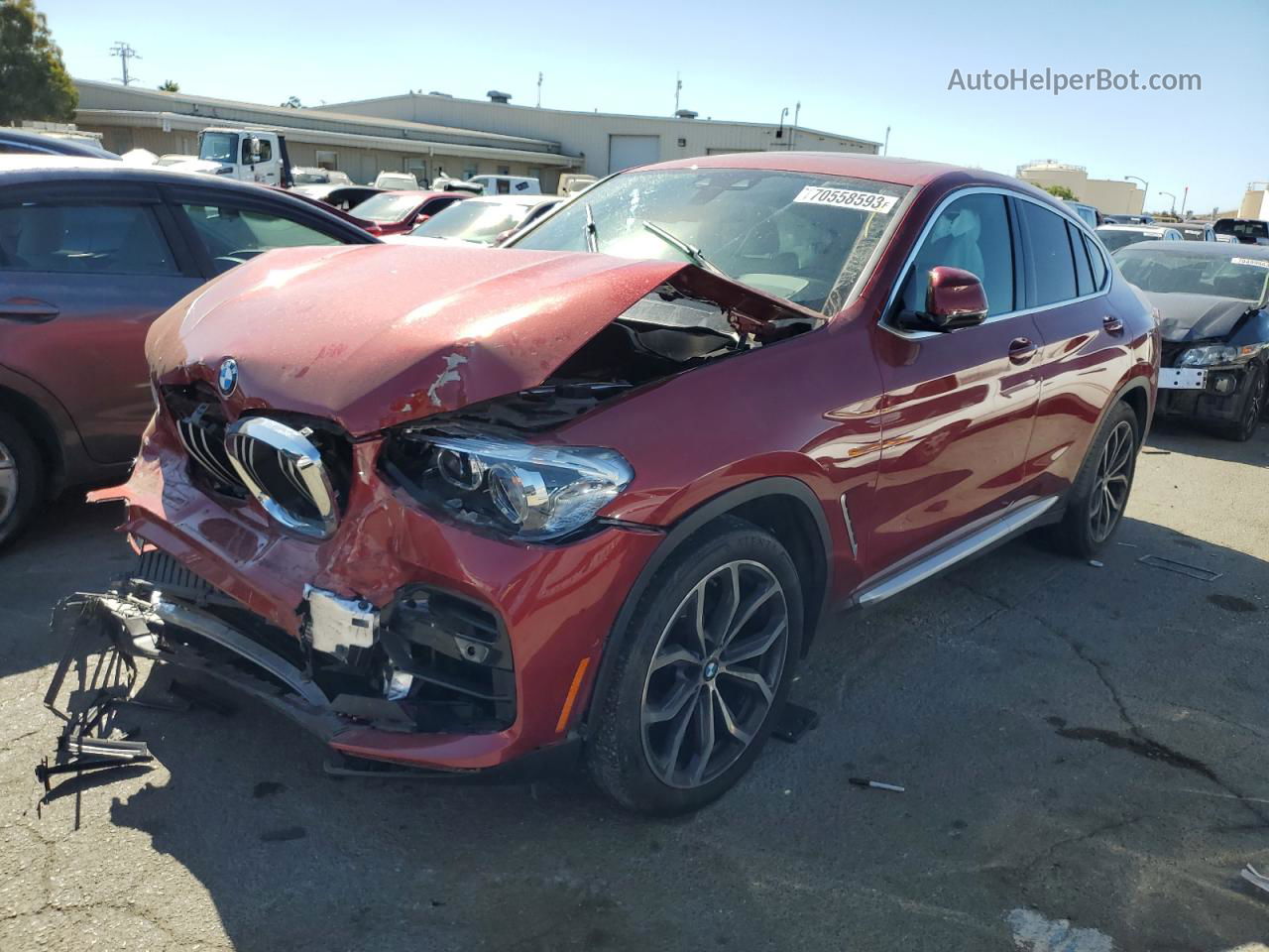 2021 Bmw X4 Xdrive30i Red vin: 5UX2V1C03M9G18735