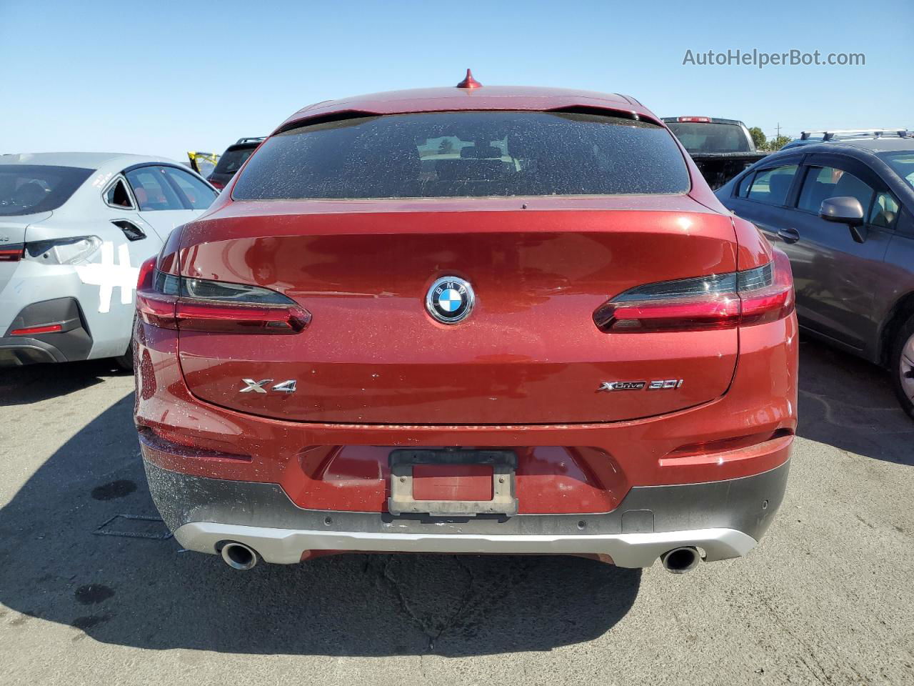 2021 Bmw X4 Xdrive30i Red vin: 5UX2V1C03M9G18735