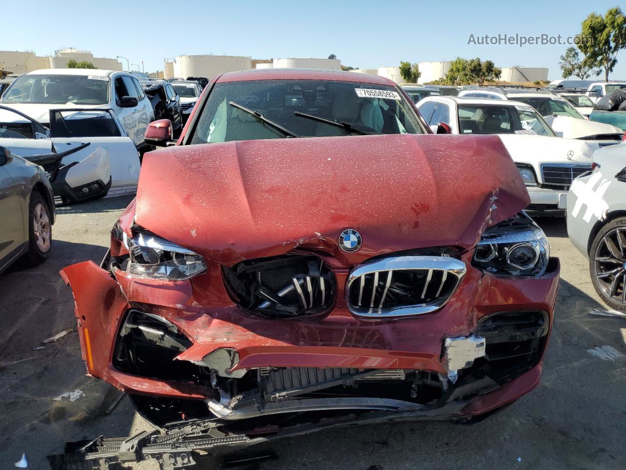 2021 Bmw X4 Xdrive30i Red vin: 5UX2V1C03M9G18735