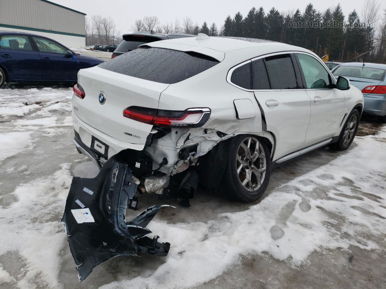 2021 Bmw X4 Xdrive30i White vin: 5UX2V1C04M9E30340