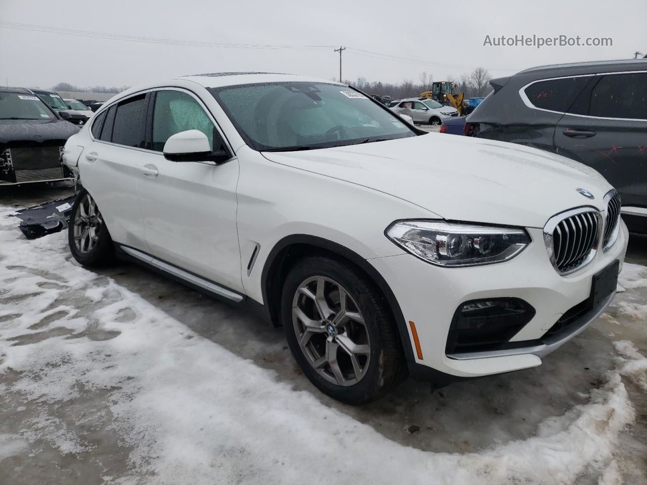 2021 Bmw X4 Xdrive30i Белый vin: 5UX2V1C04M9E30340