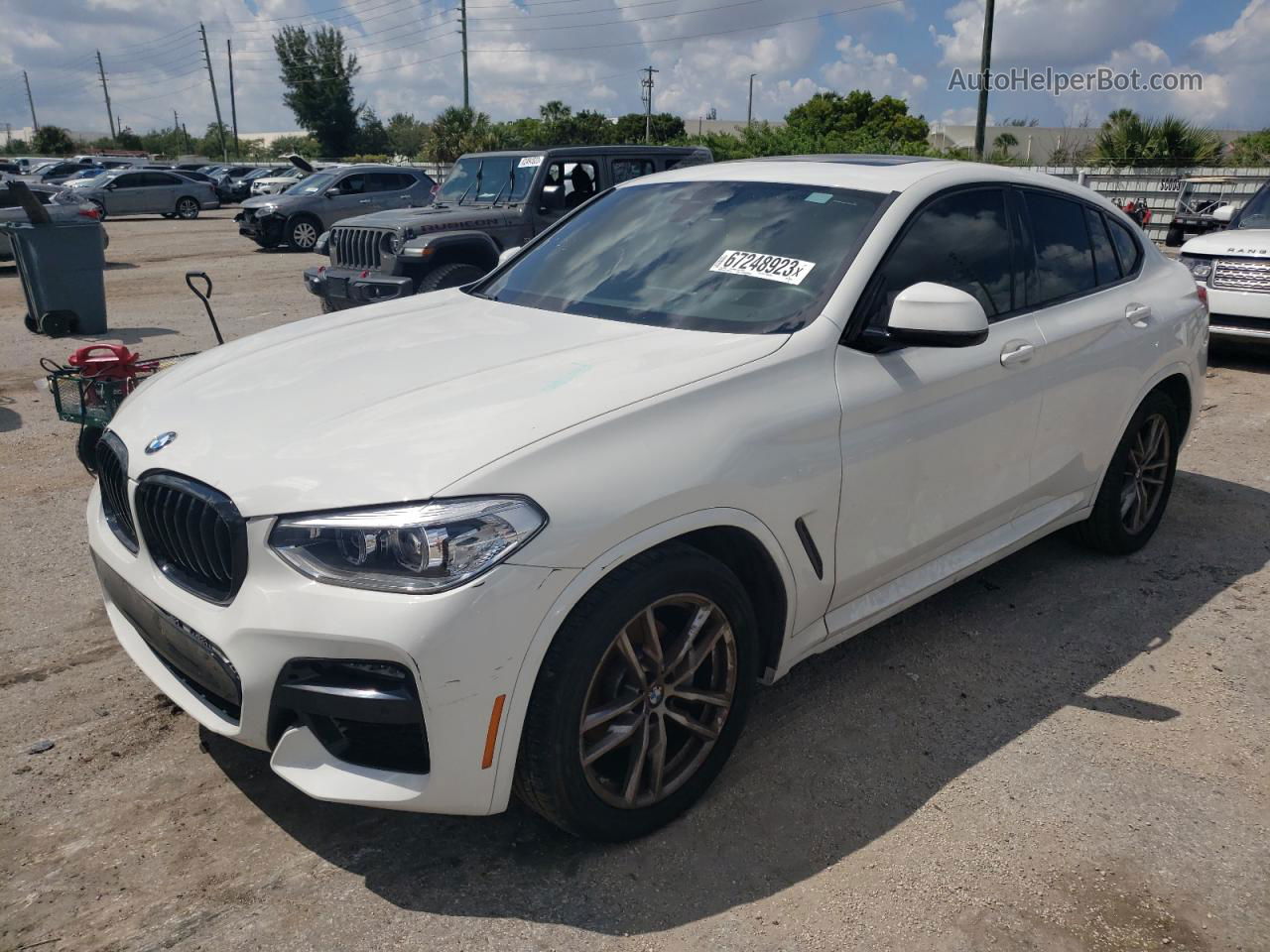 2021 Bmw X4 Xdrive30i White vin: 5UX2V1C04M9E85502