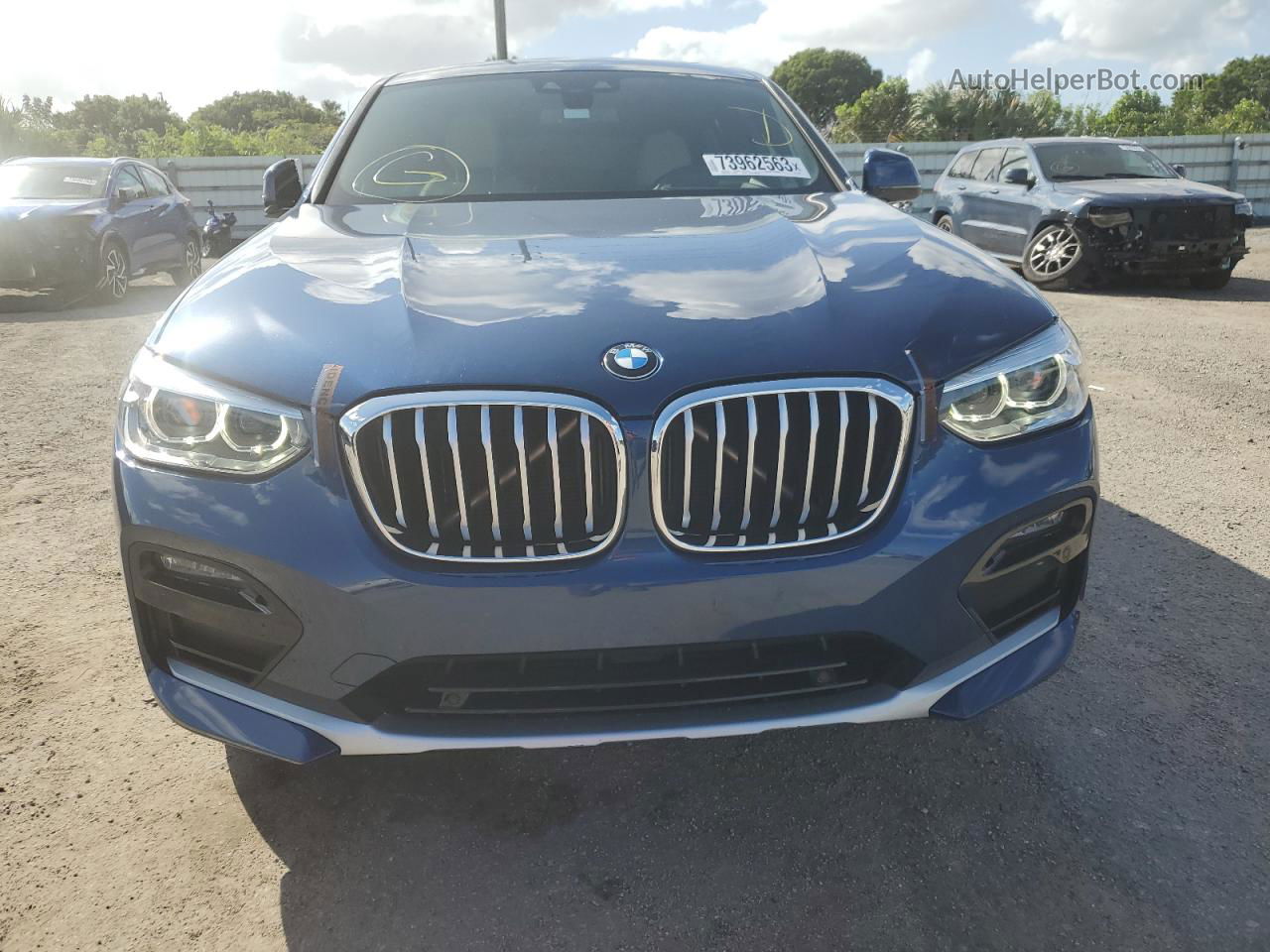 2021 Bmw X4 Xdrive30i Blue vin: 5UX2V1C04M9F29661