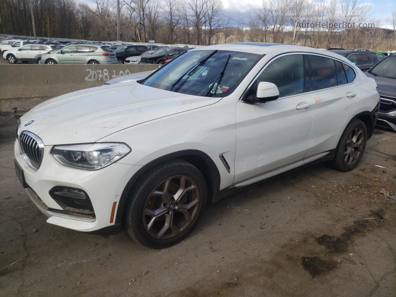 2021 Bmw X4 Xdrive30i White vin: 5UX2V1C04M9G63120