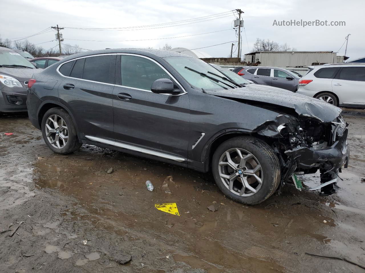 2021 Bmw X4 Xdrive30i Gray vin: 5UX2V1C05M9E06967