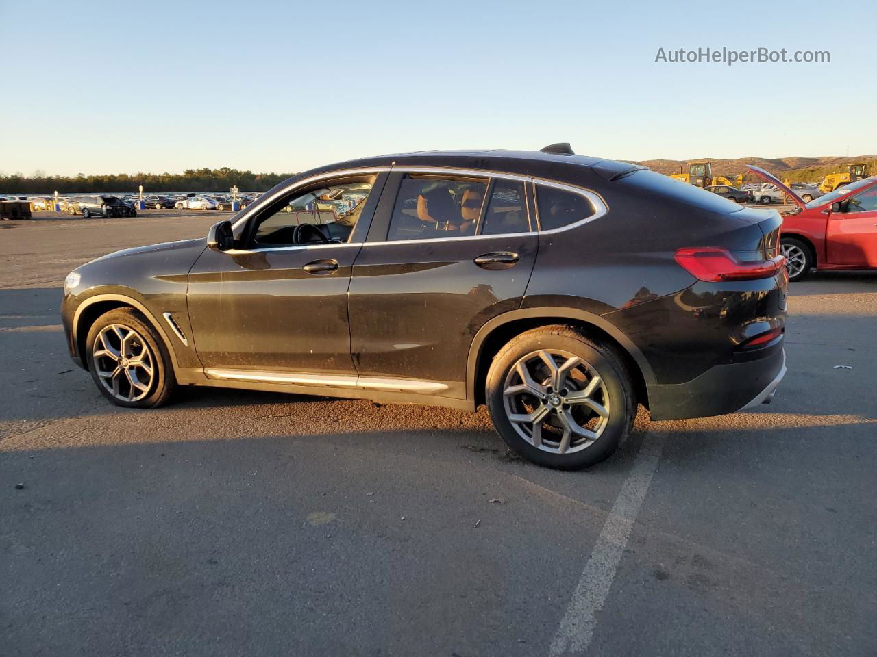 2021 Bmw X4 Xdrive30i Черный vin: 5UX2V1C05M9E37037