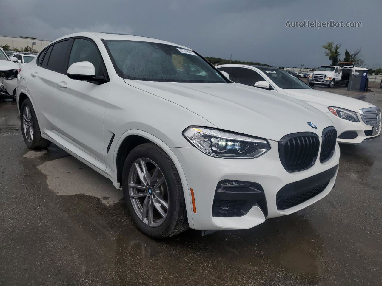 2021 Bmw X4 Xdrive30i White vin: 5UX2V1C05M9F02209