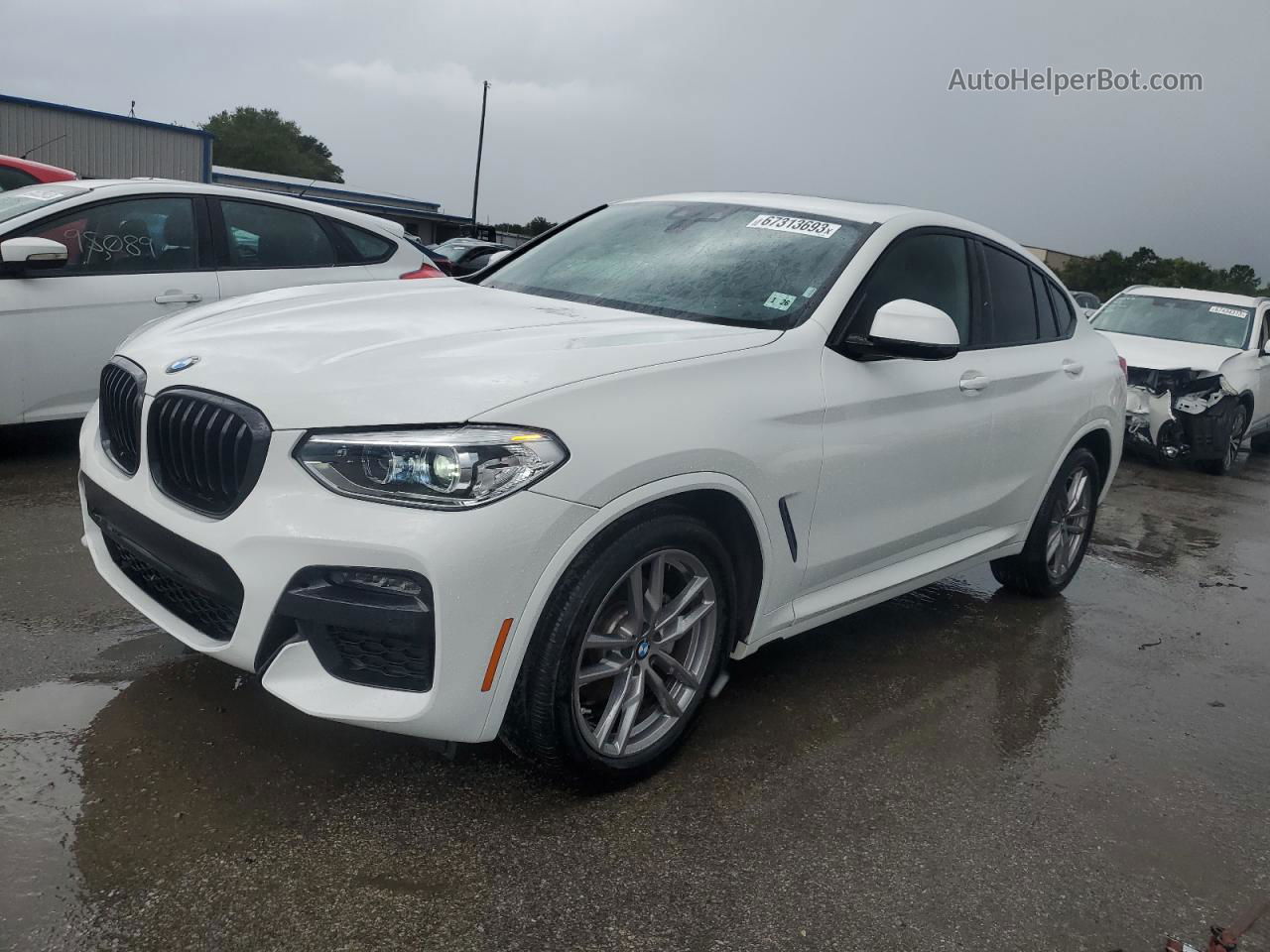 2021 Bmw X4 Xdrive30i White vin: 5UX2V1C05M9F02209