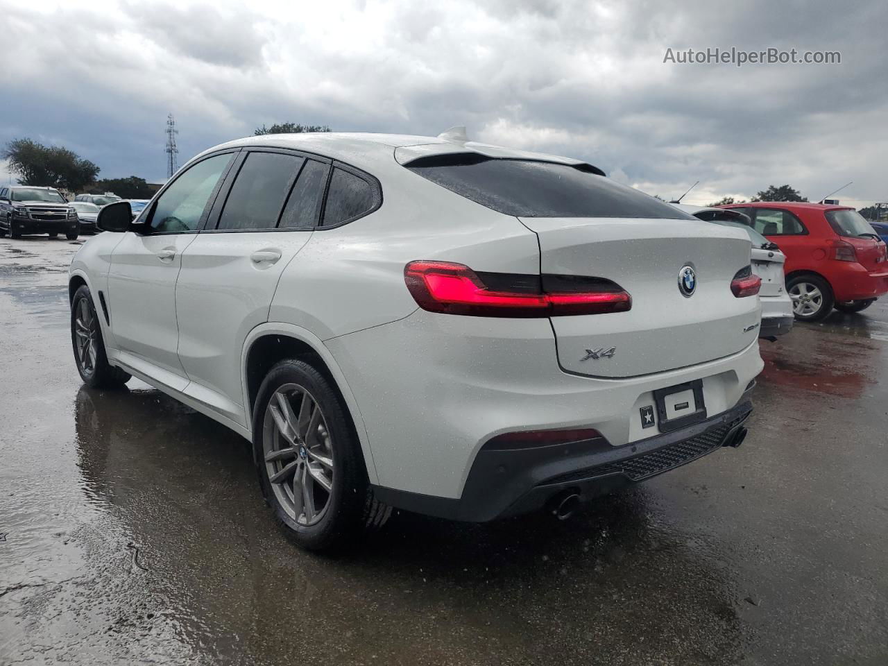 2021 Bmw X4 Xdrive30i White vin: 5UX2V1C05M9F02209