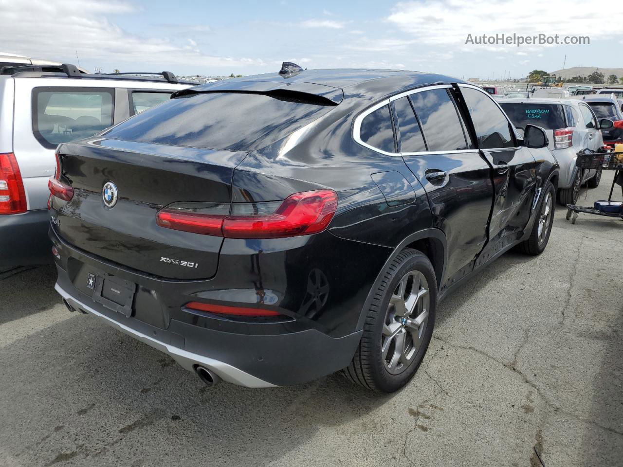 2021 Bmw X4 Xdrive30i Black vin: 5UX2V1C05M9F99637