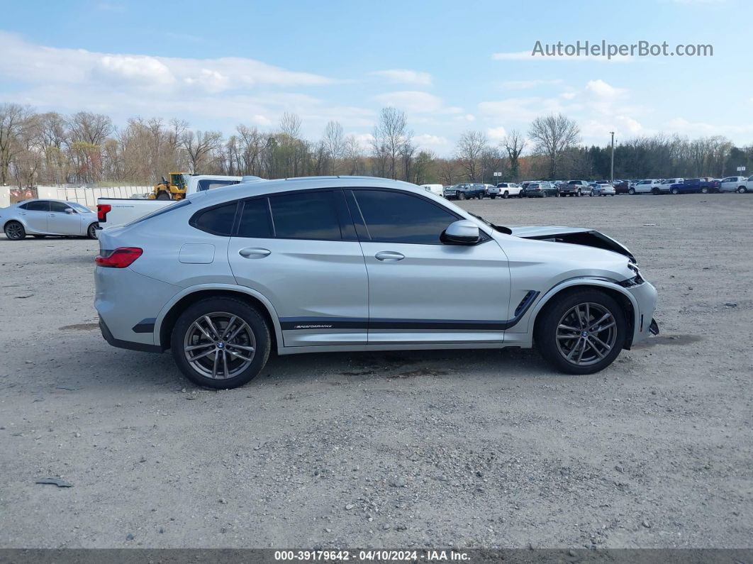 2021 Bmw X4 Xdrive30i Silver vin: 5UX2V1C05M9H34180