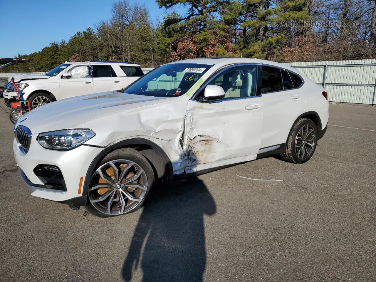 2021 Bmw X4 Xdrive30i White vin: 5UX2V1C07M9G40429