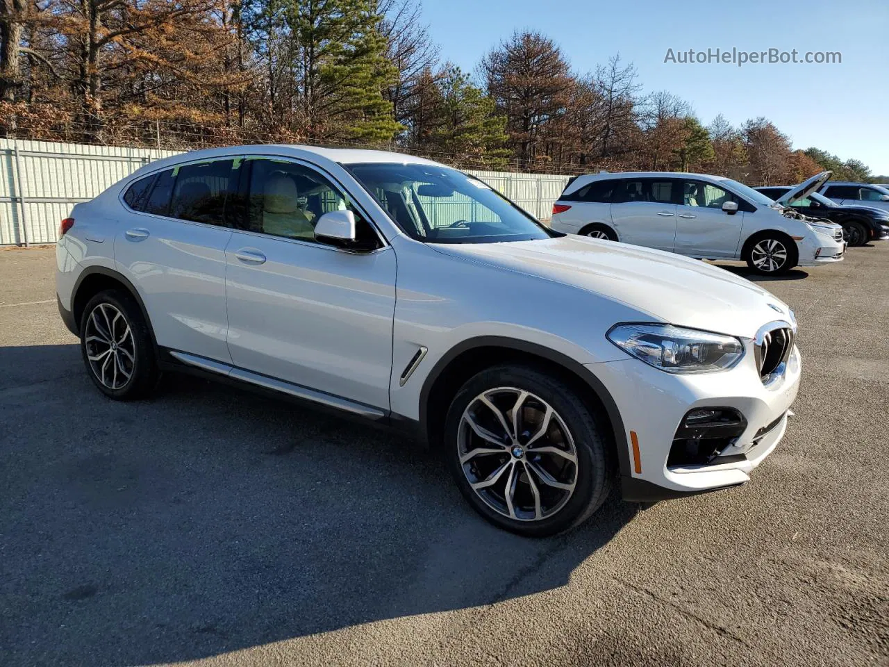 2021 Bmw X4 Xdrive30i White vin: 5UX2V1C07M9G40429