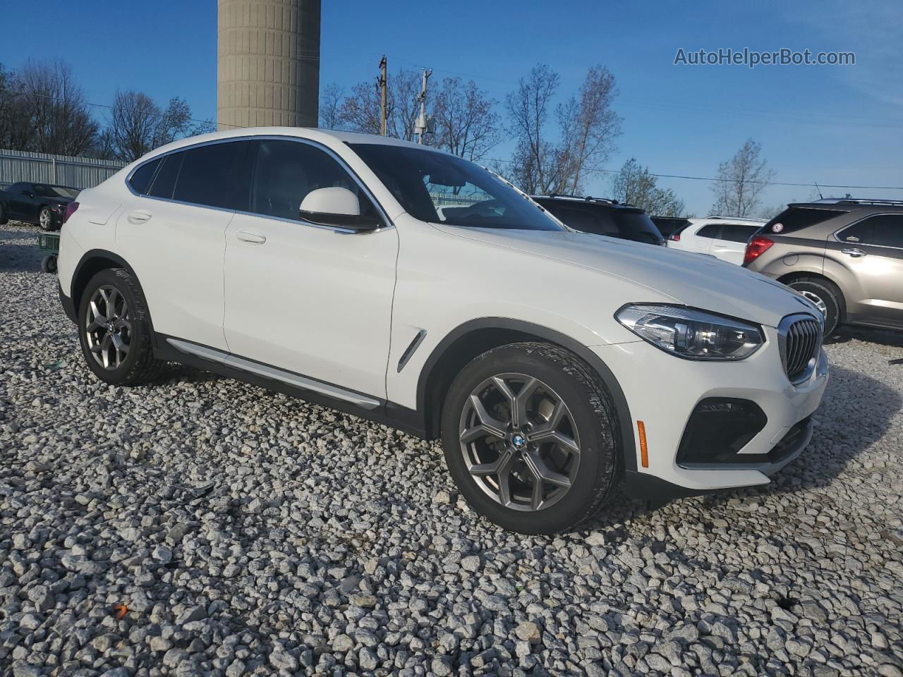 2021 Bmw X4 Xdrive30i Белый vin: 5UX2V1C08M9F21420