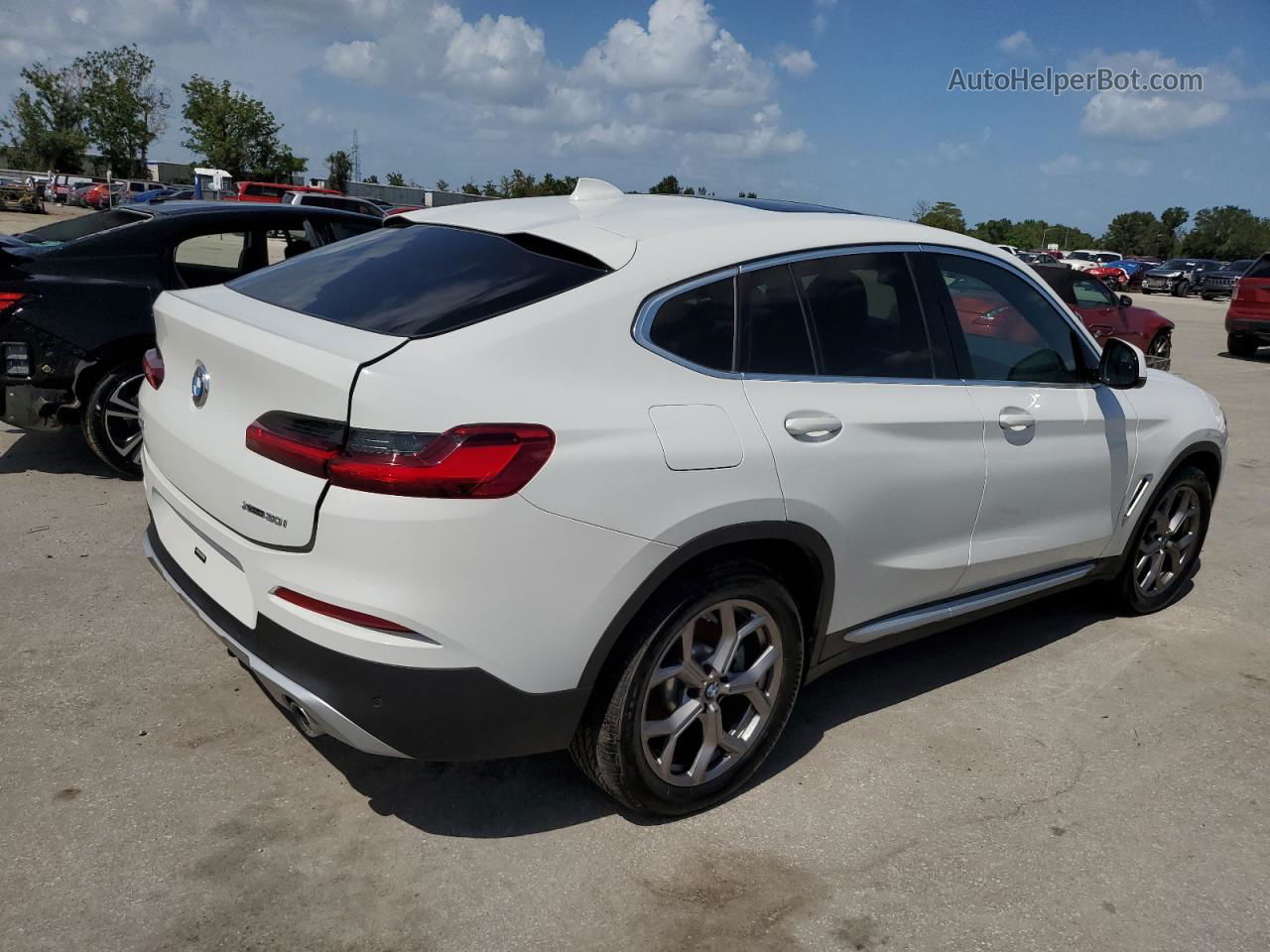 2021 Bmw X4 Xdrive30i White vin: 5UX2V1C09M9G26144