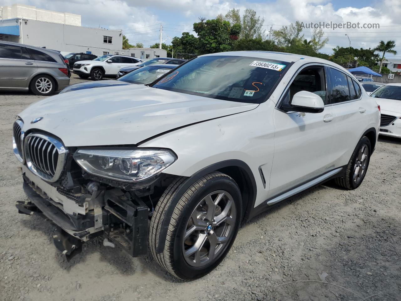 2021 Bmw X4 Xdrive30i White vin: 5UX2V1C09M9H28110