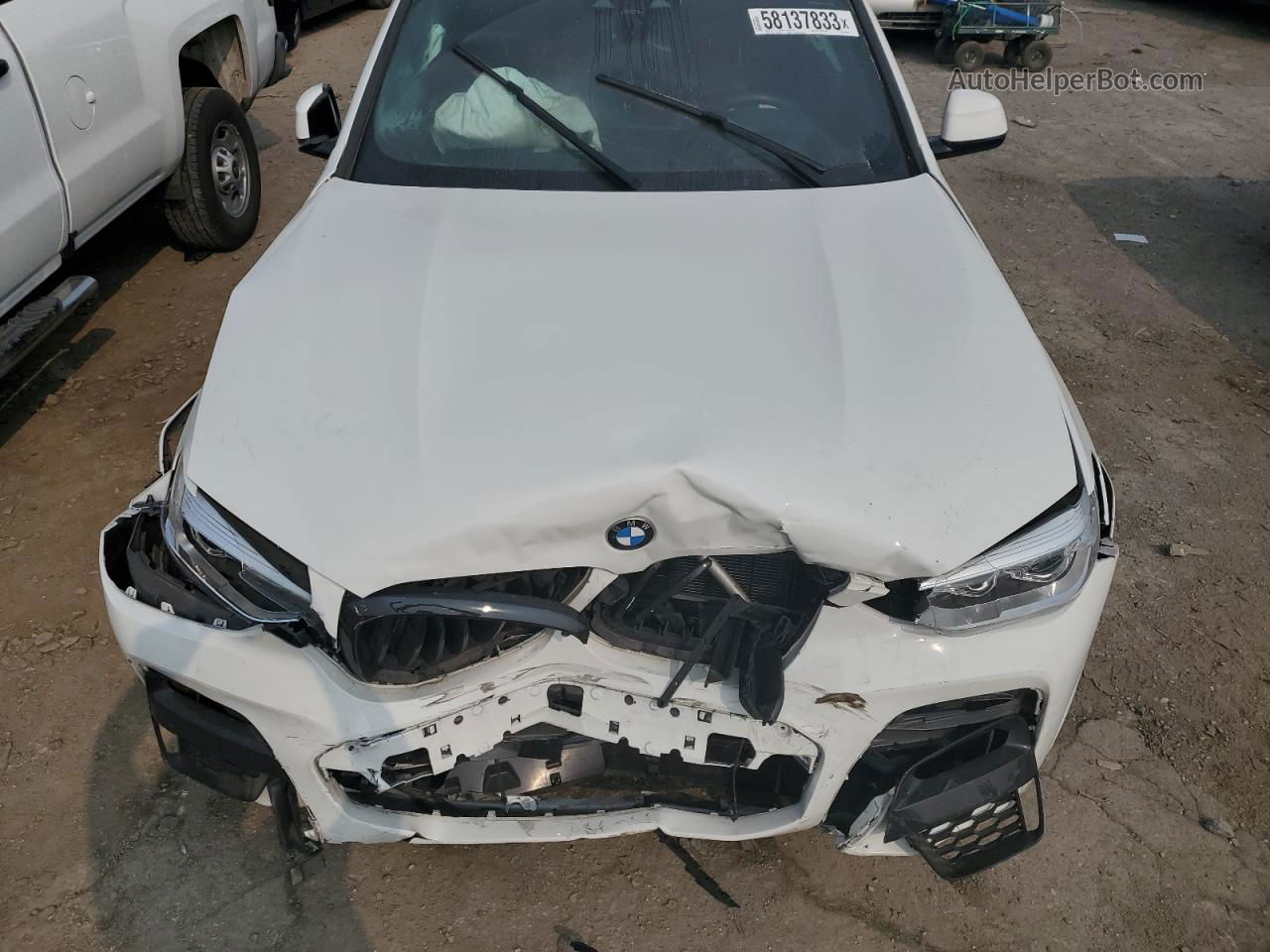 2021 Bmw X4 Xdrive30i White vin: 5UX2V1C0XM9F02402