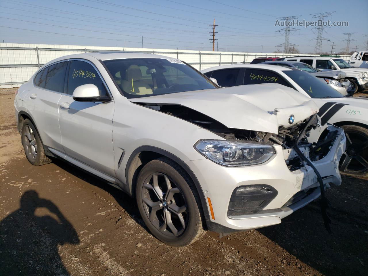 2021 Bmw X4 Xdrive30i White vin: 5UX2V1C0XM9G95666