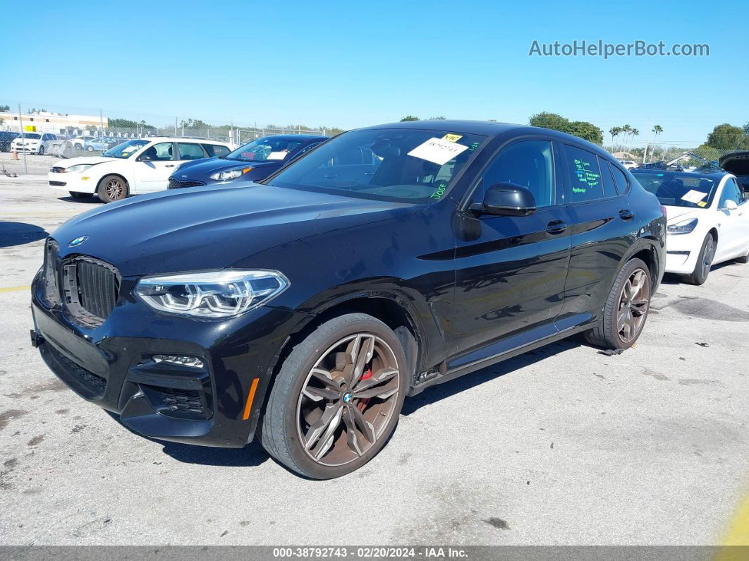 2021 Bmw X4 M40i Black vin: 5UX2V5C00M9E90848