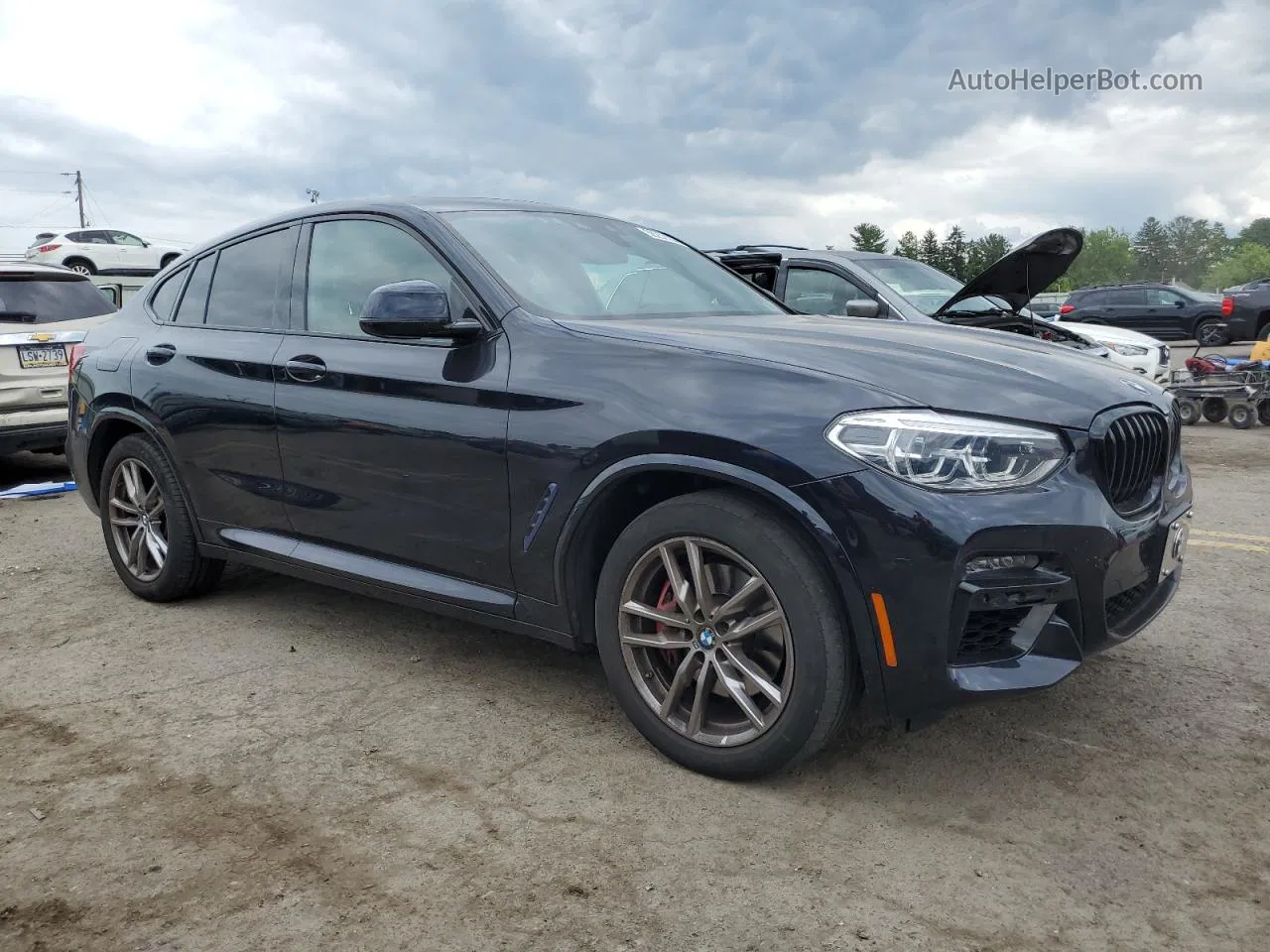 2021 Bmw X4 Xdrivem40i Черный vin: 5UX2V5C01M9H20638