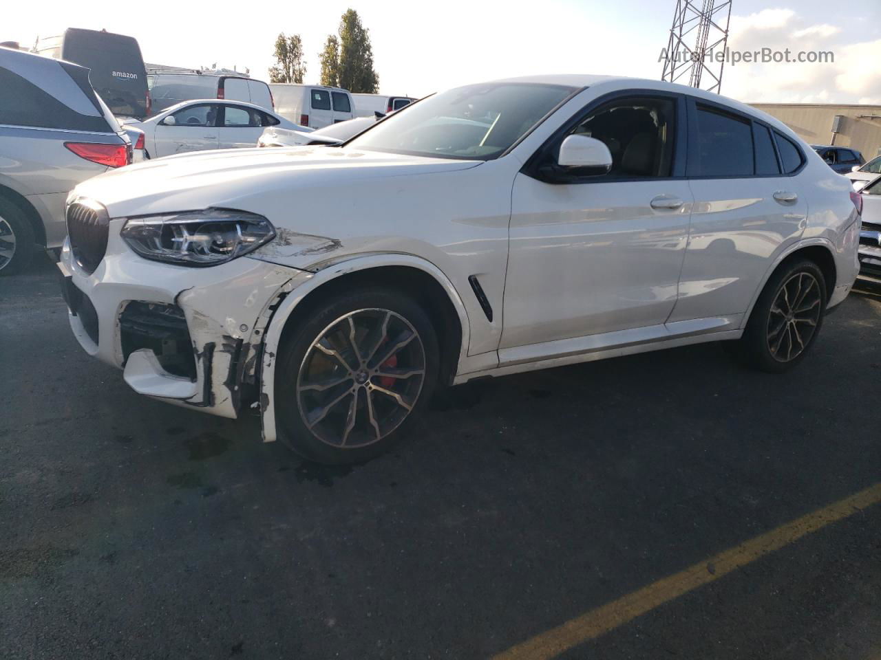 2021 Bmw X4 Xdrivem40i White vin: 5UX2V5C03M9D91974