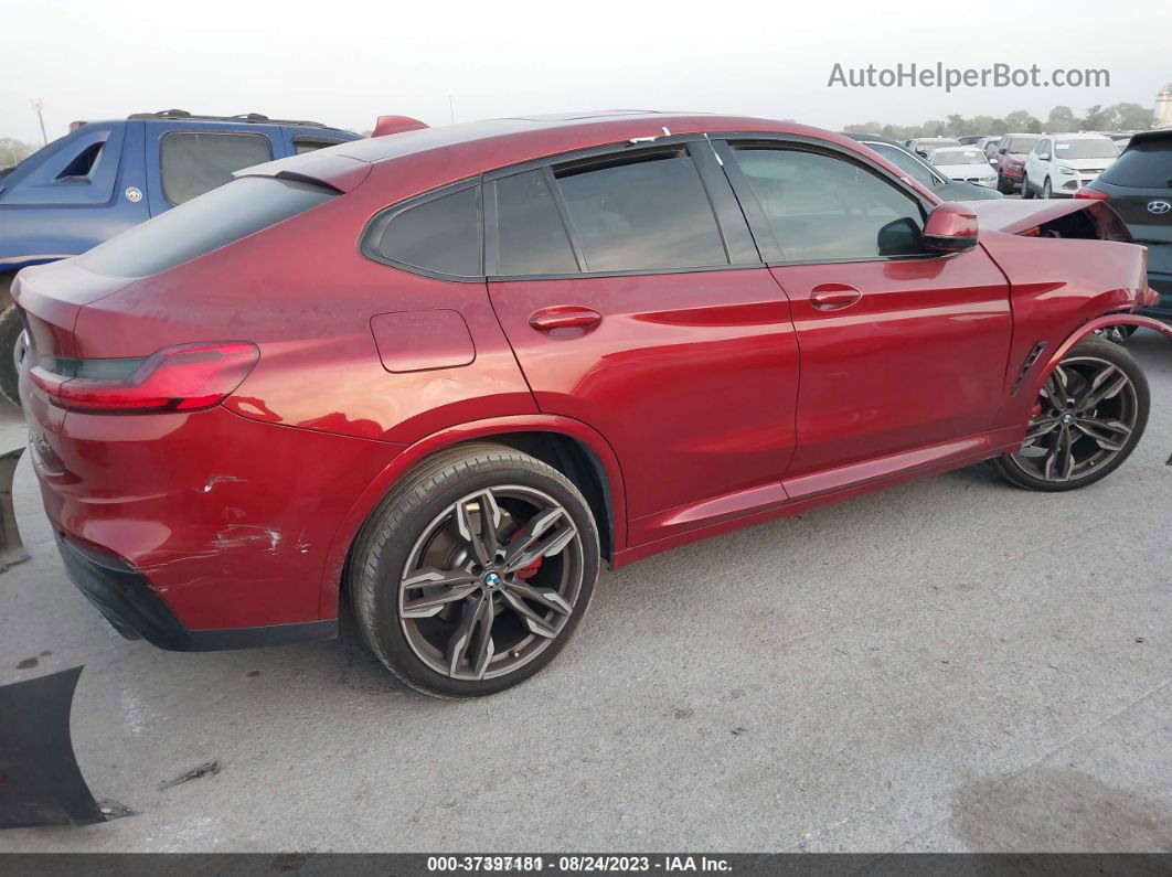 2021 Bmw X4 M40i Red vin: 5UX2V5C03M9F02247