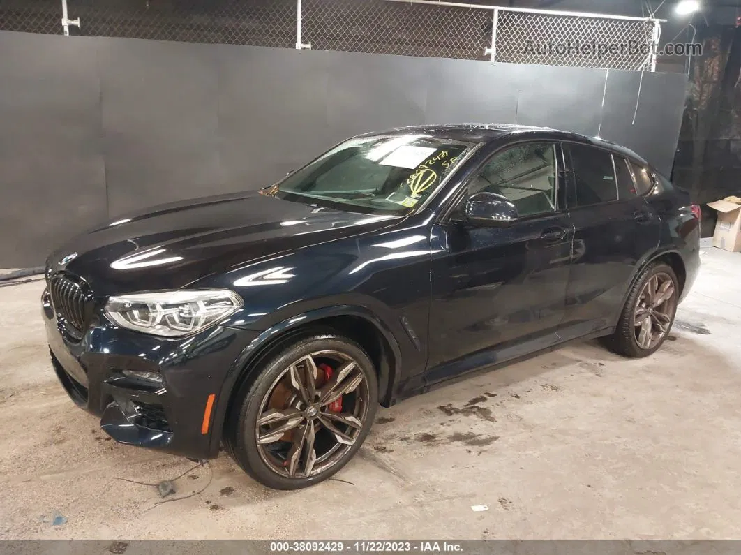 2021 Bmw X4 M40i Blue vin: 5UX2V5C03M9H66259