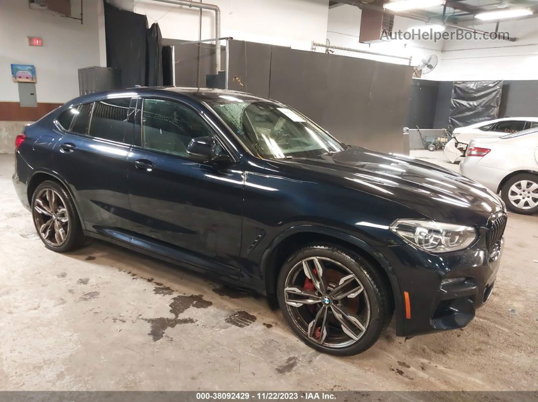 2021 Bmw X4 M40i Синий vin: 5UX2V5C03M9H66259