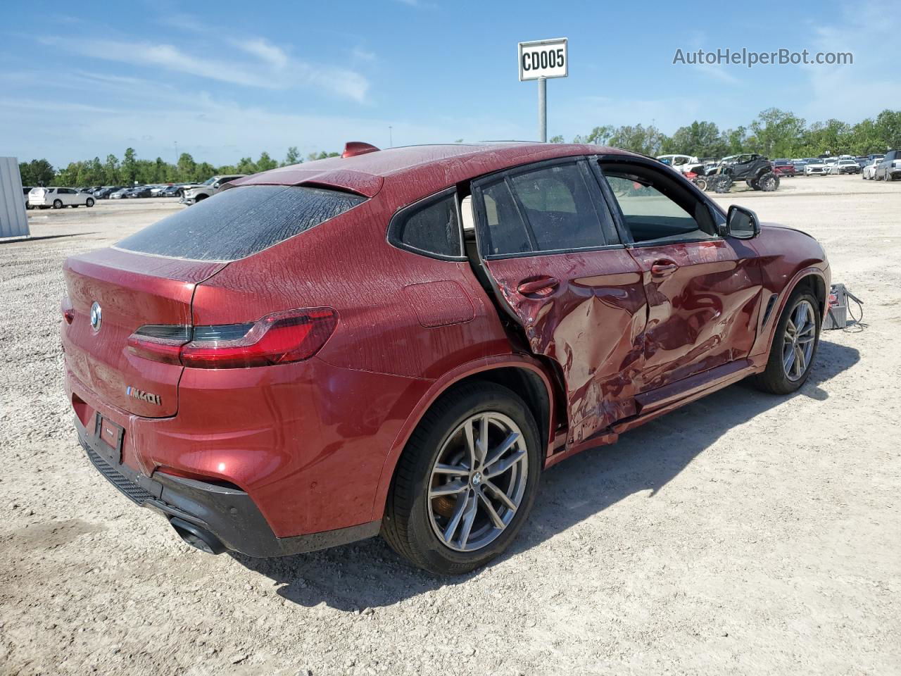 2021 Bmw X4 Xdrivem40i Red vin: 5UX2V5C06M9F49899