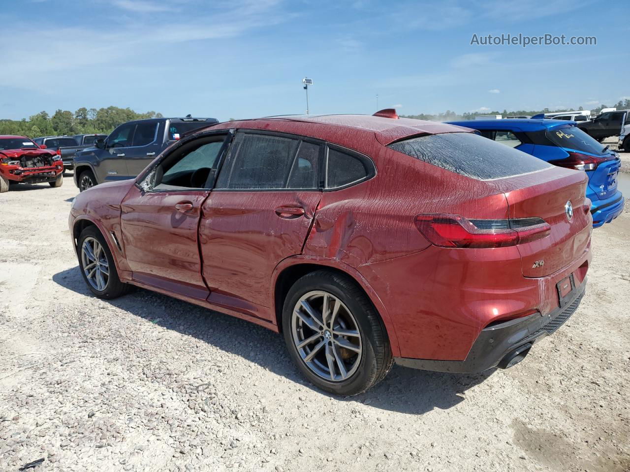 2021 Bmw X4 Xdrivem40i Red vin: 5UX2V5C06M9F49899