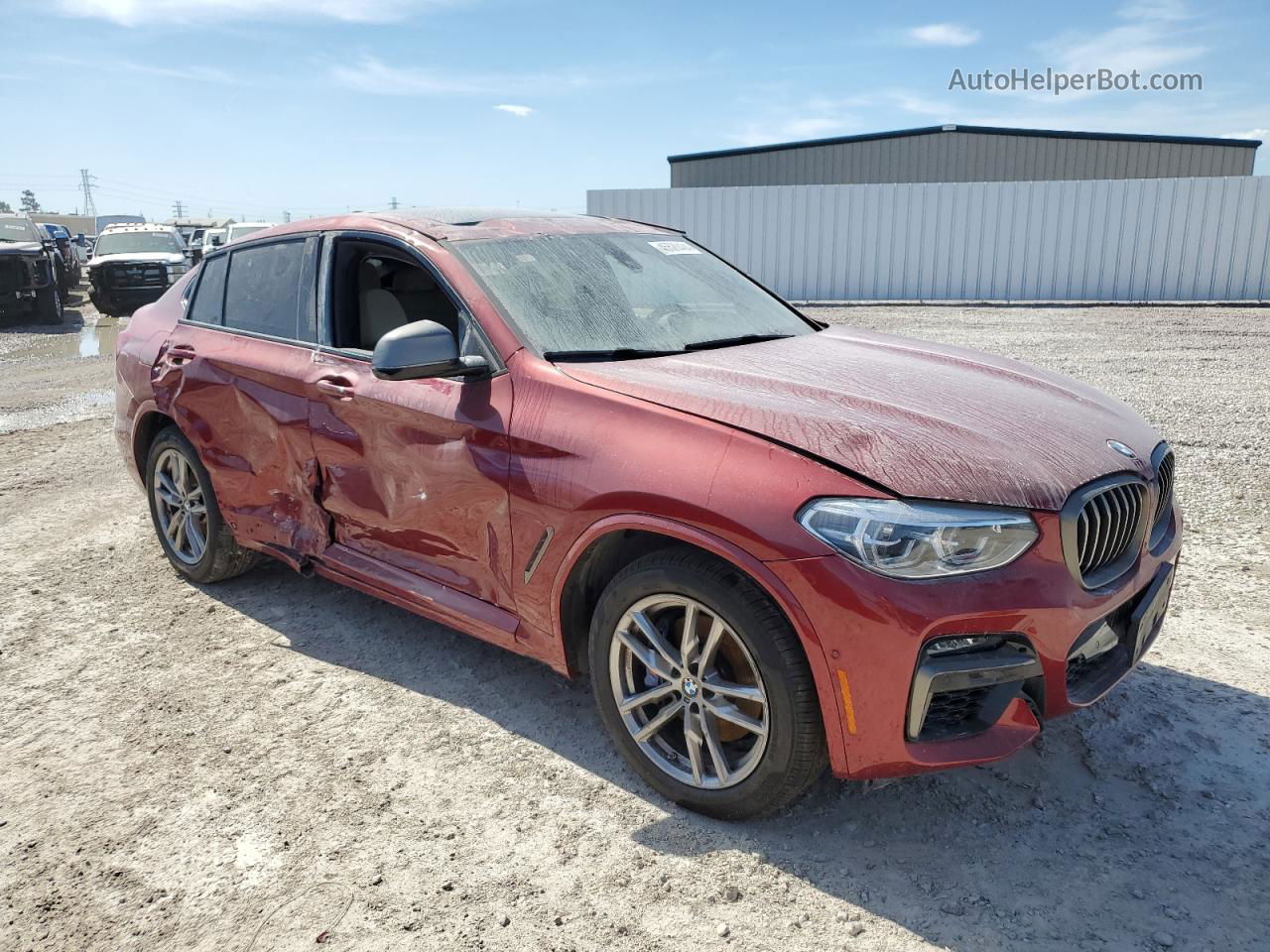 2021 Bmw X4 Xdrivem40i Red vin: 5UX2V5C06M9F49899