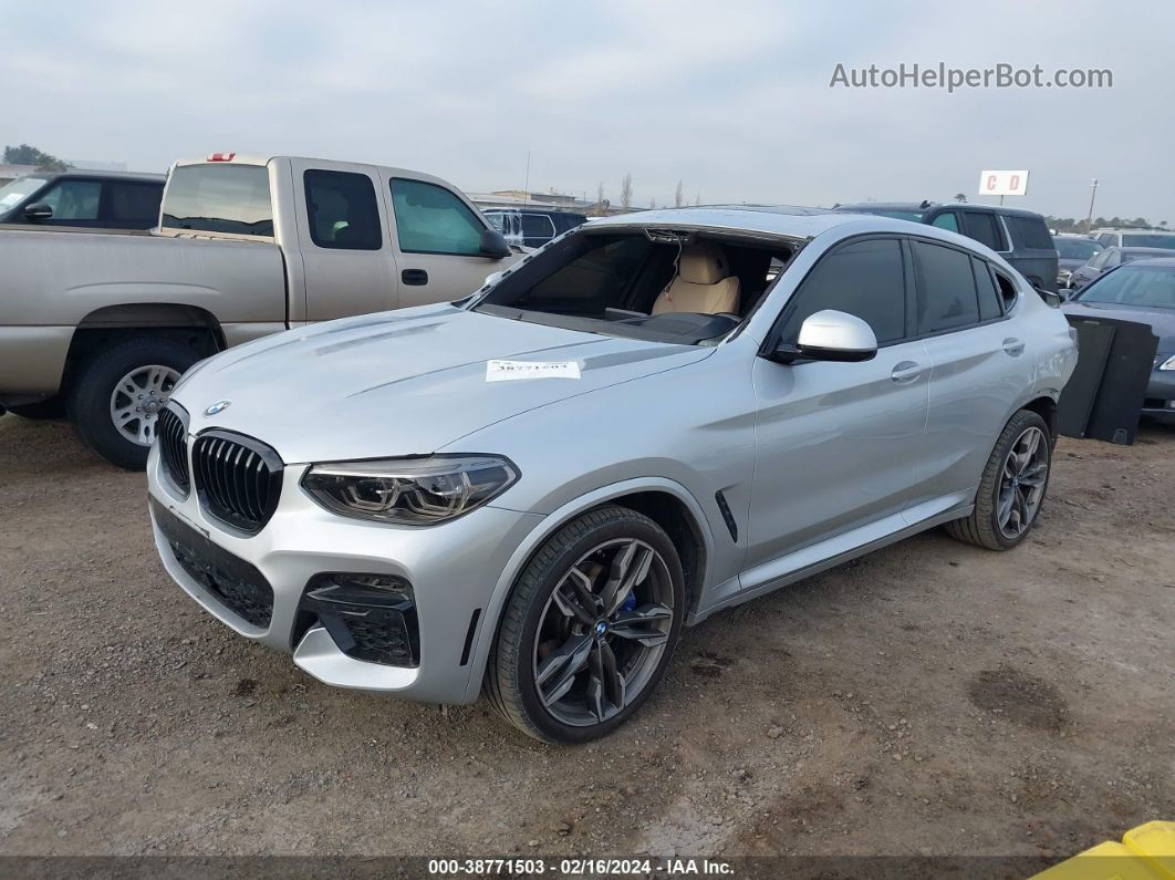 2021 Bmw X4 M40i Silver vin: 5UX2V5C07M9G31575