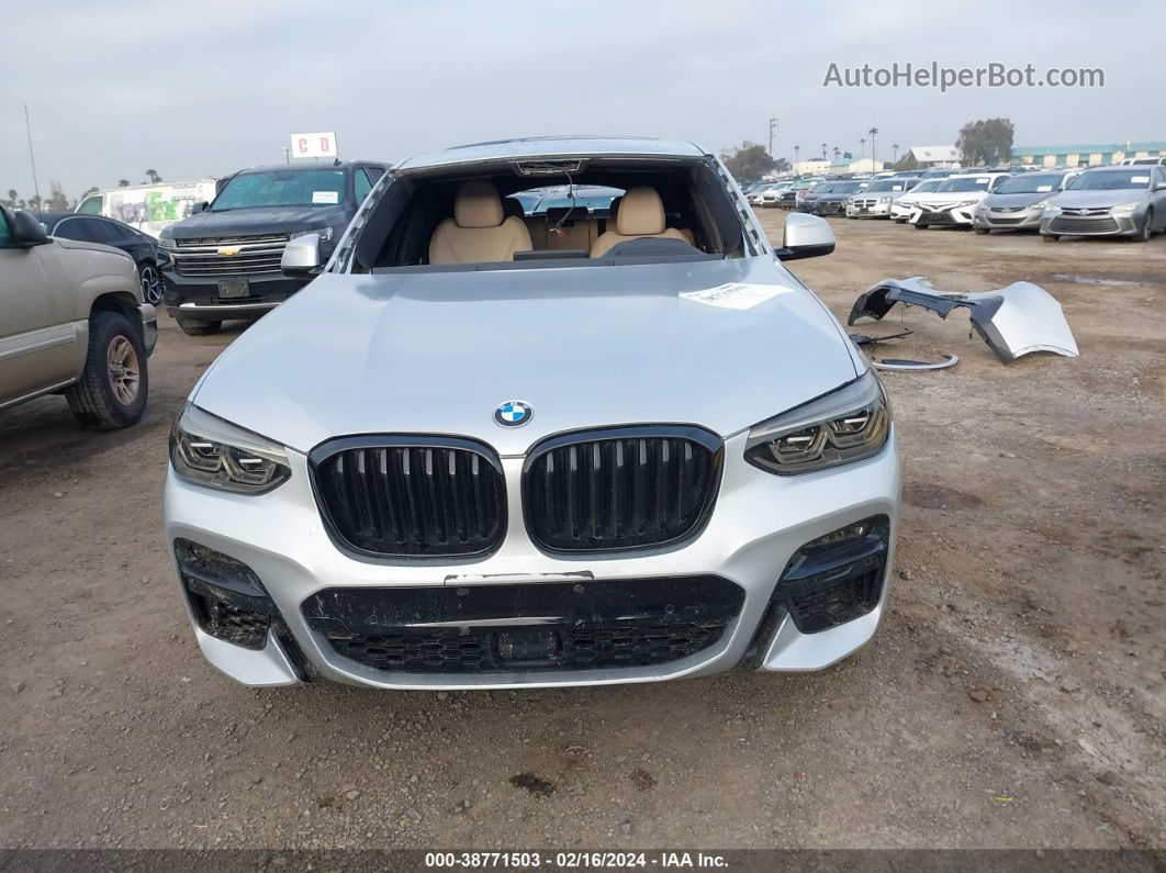 2021 Bmw X4 M40i Silver vin: 5UX2V5C07M9G31575