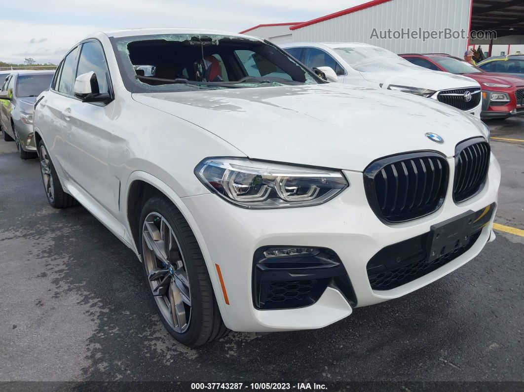 2021 Bmw X4  M40i White vin: 5UX2V5C08M9E87390