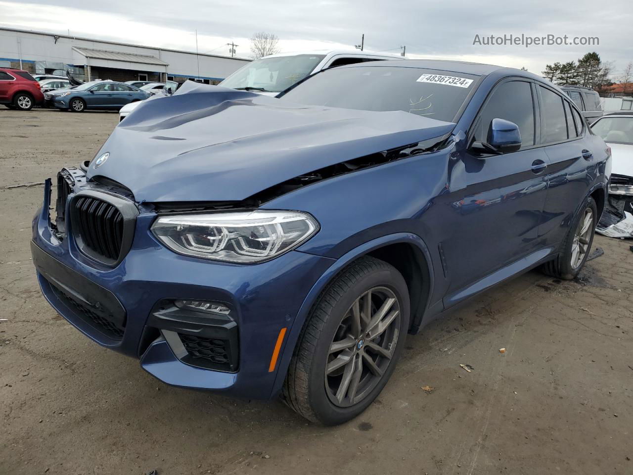 2021 Bmw X4 Xdrivem40i Синий vin: 5UX2V5C09M9F86235