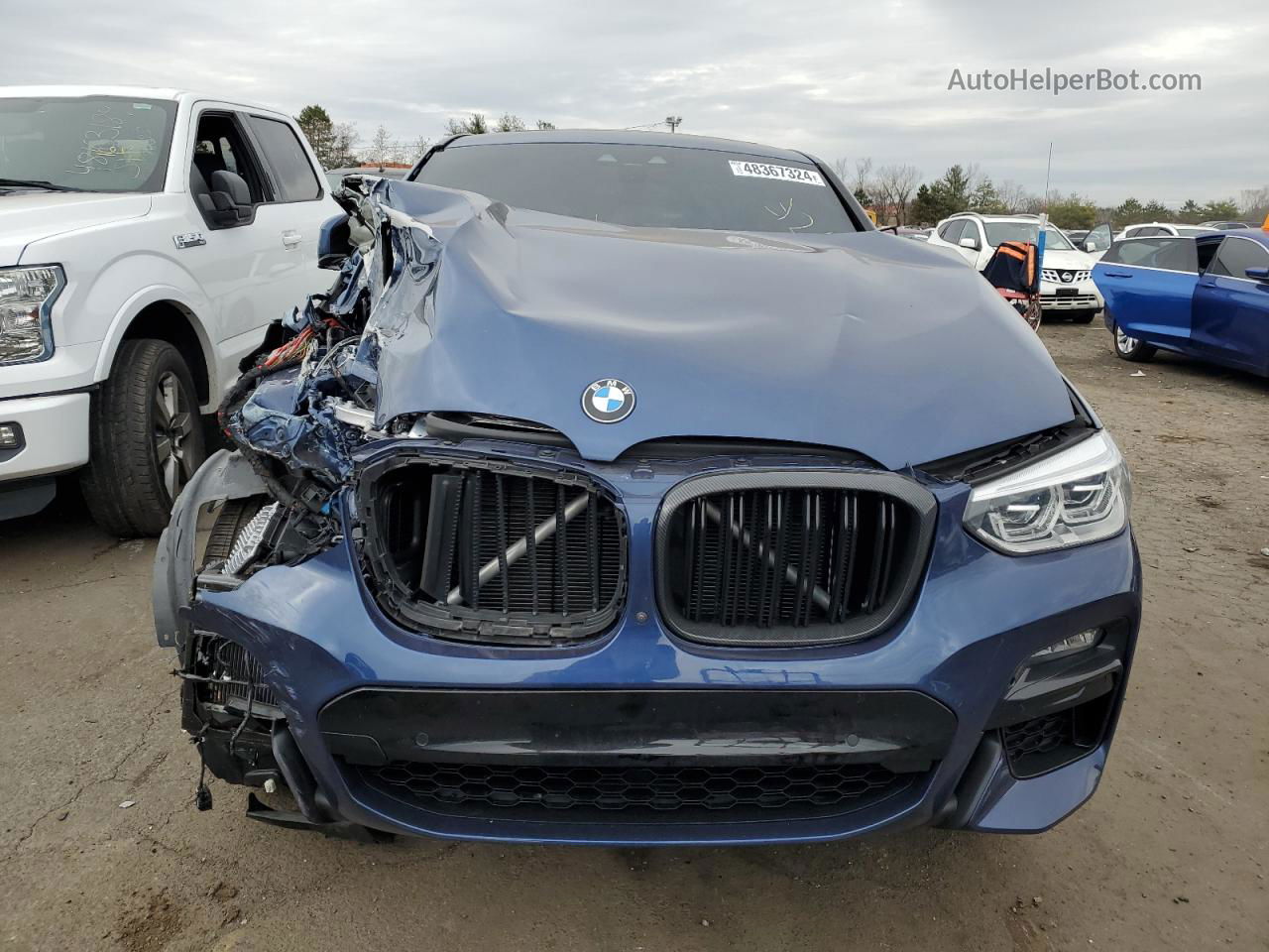 2021 Bmw X4 Xdrivem40i Blue vin: 5UX2V5C09M9F86235